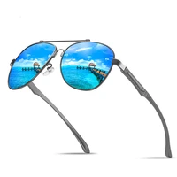al mg alloy classic carbon fiber temple sun glasses polarized mirror sunglasses custom made myopia minus prescription lens 1to 6