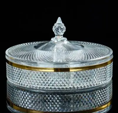 Европейский цветной ящик для хранения конфет с крышкой блюдо фруктовых закусок