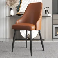 Dining Chair Light Luxury Nordic Home Modern Italian Restaurant Backrest Leisure Negotiation Wrought Iron Hotel Stool