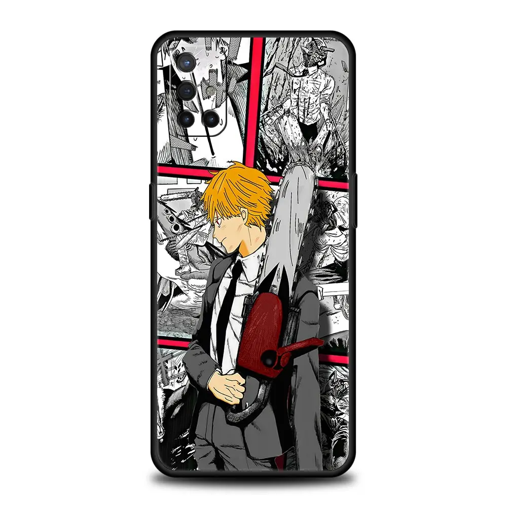 Manga Chainsaw Man Anime Phone Case For OnePlus 9 8 7 7T 10 Pro 9RT 9R 8T Nord N100 N200 N10 CE 2 5G Z Soft Silicone Cover Couqe |