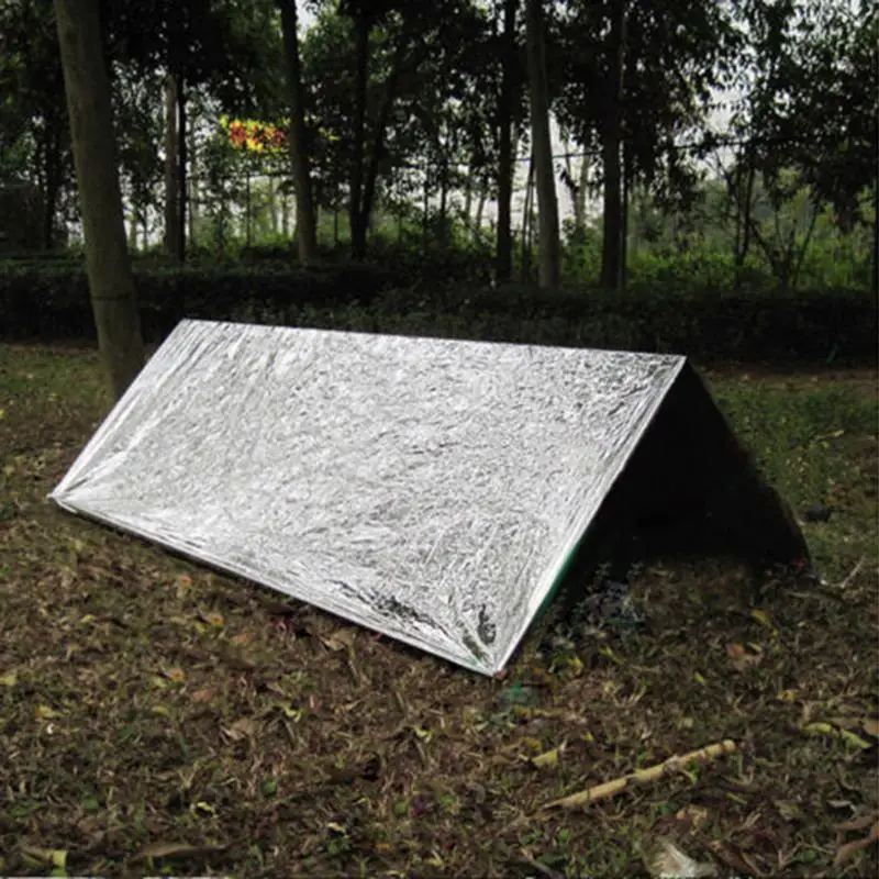 

Folding Emergency Blanket Silver/Gold Emergency Survival Rescue Shelter First Aid Kit Campsite Camping Keep Warm Blankets