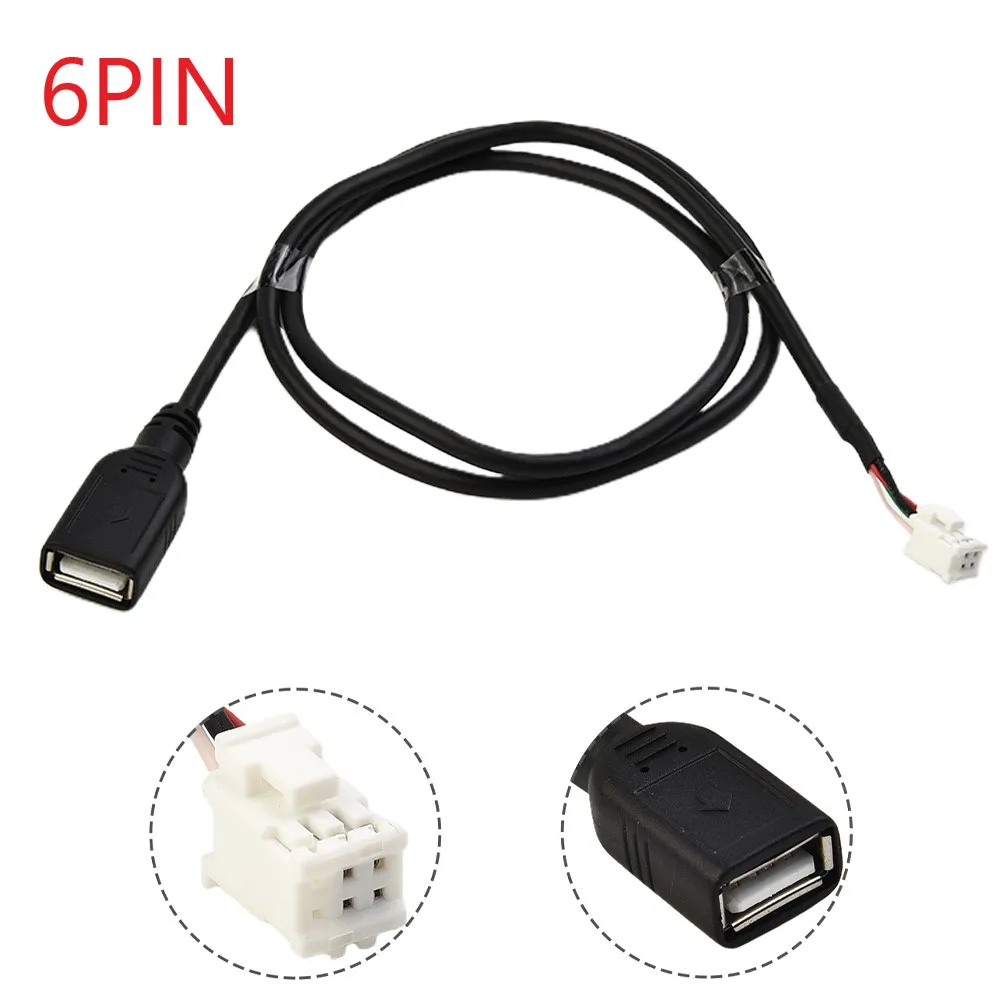 

75cm USB Sockets Extension Cable Adapter For Android Auto Radio Stereo Electronics Accessories 4Pin 6Pin Waterproof Extension
