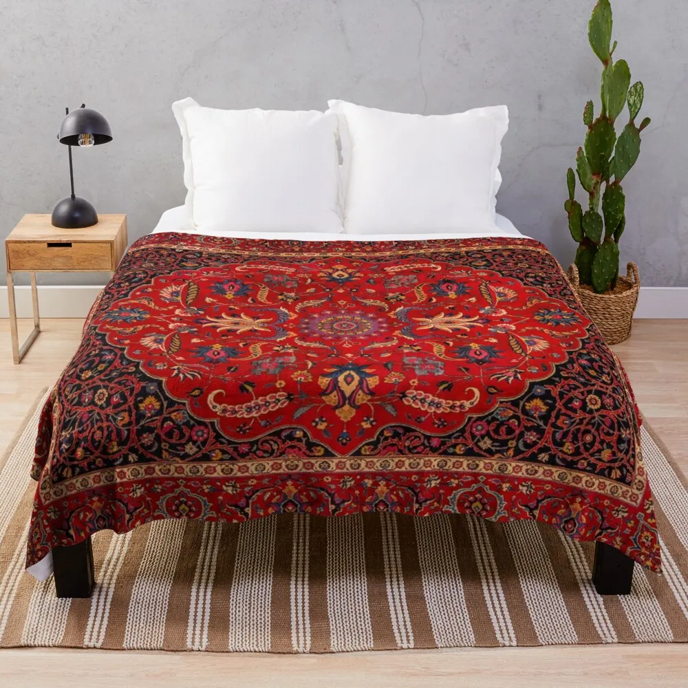 

Antique Persian Rug Throw Blanket Soft Blanket Fluffy Shaggy Warm Bed Fashionable