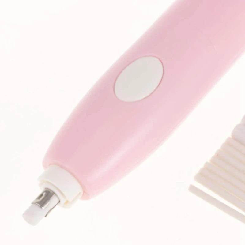 Электрический ластик на батарейках с 16 запасными листами художественной