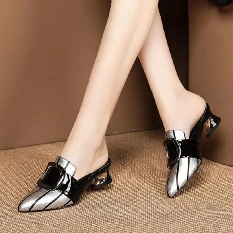 

Туфли женские на шпильках, милые классические удобные стильные туфли, без застежки, на каблуке-шпильке, бежевые, Tacon E5867