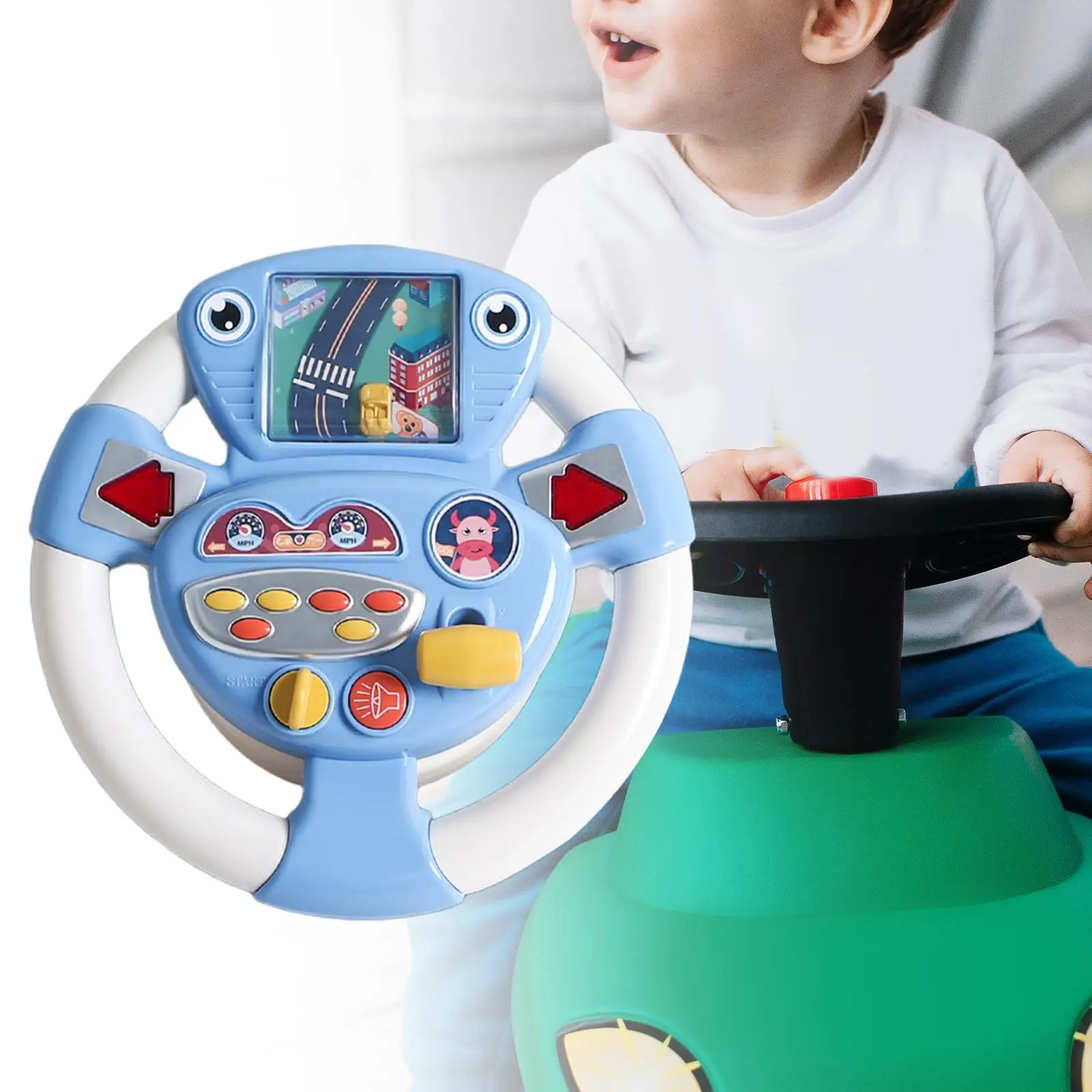 

Multifunctional Steering Wheel Toys Educational Learning Toy for Girls Kids