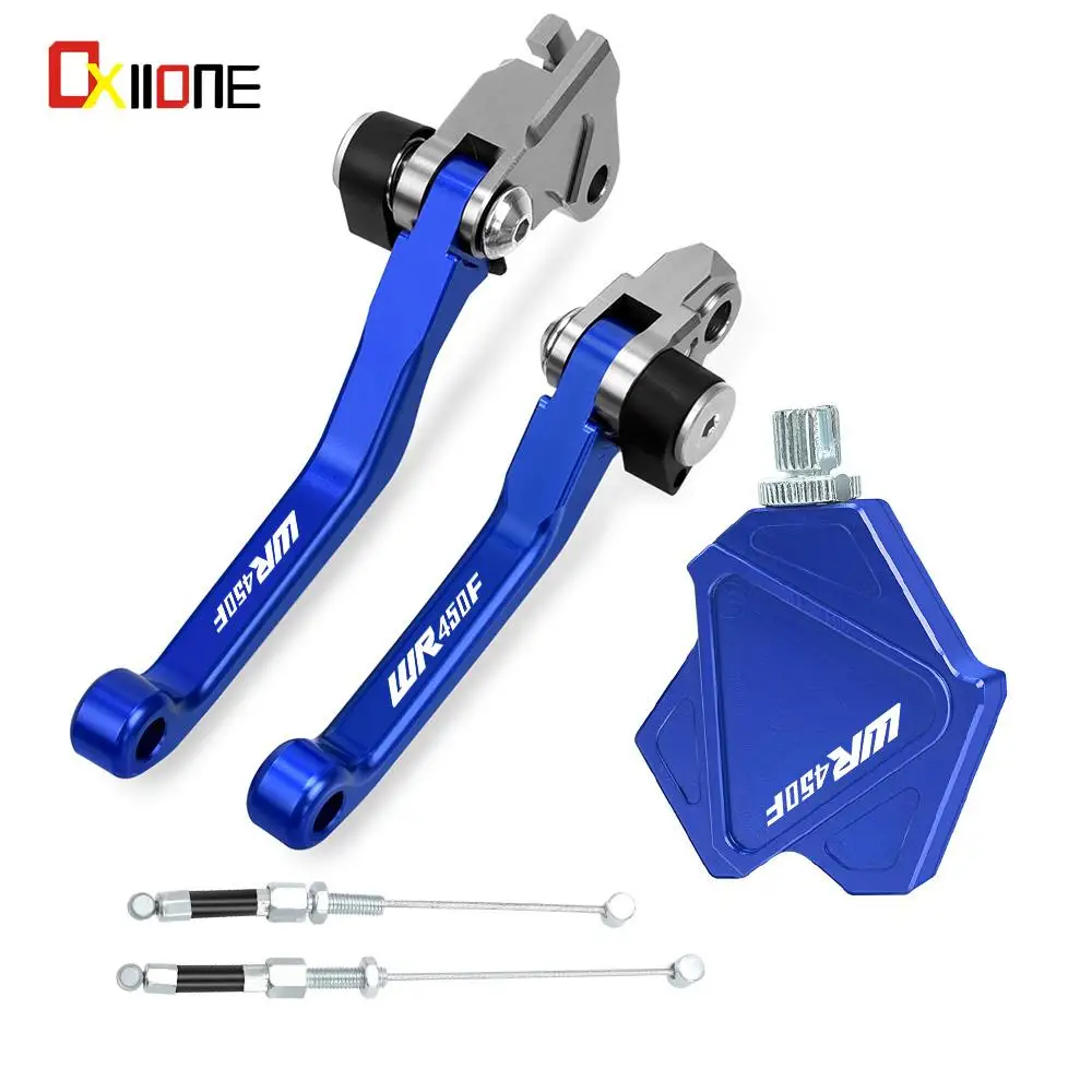 

For YAMAHA WR450F WR 450F 2001-2015 Motocross Foldable Pivot Brake Clutch Levers Dirt Bike Stunt Clutch Easy Pull Cable System
