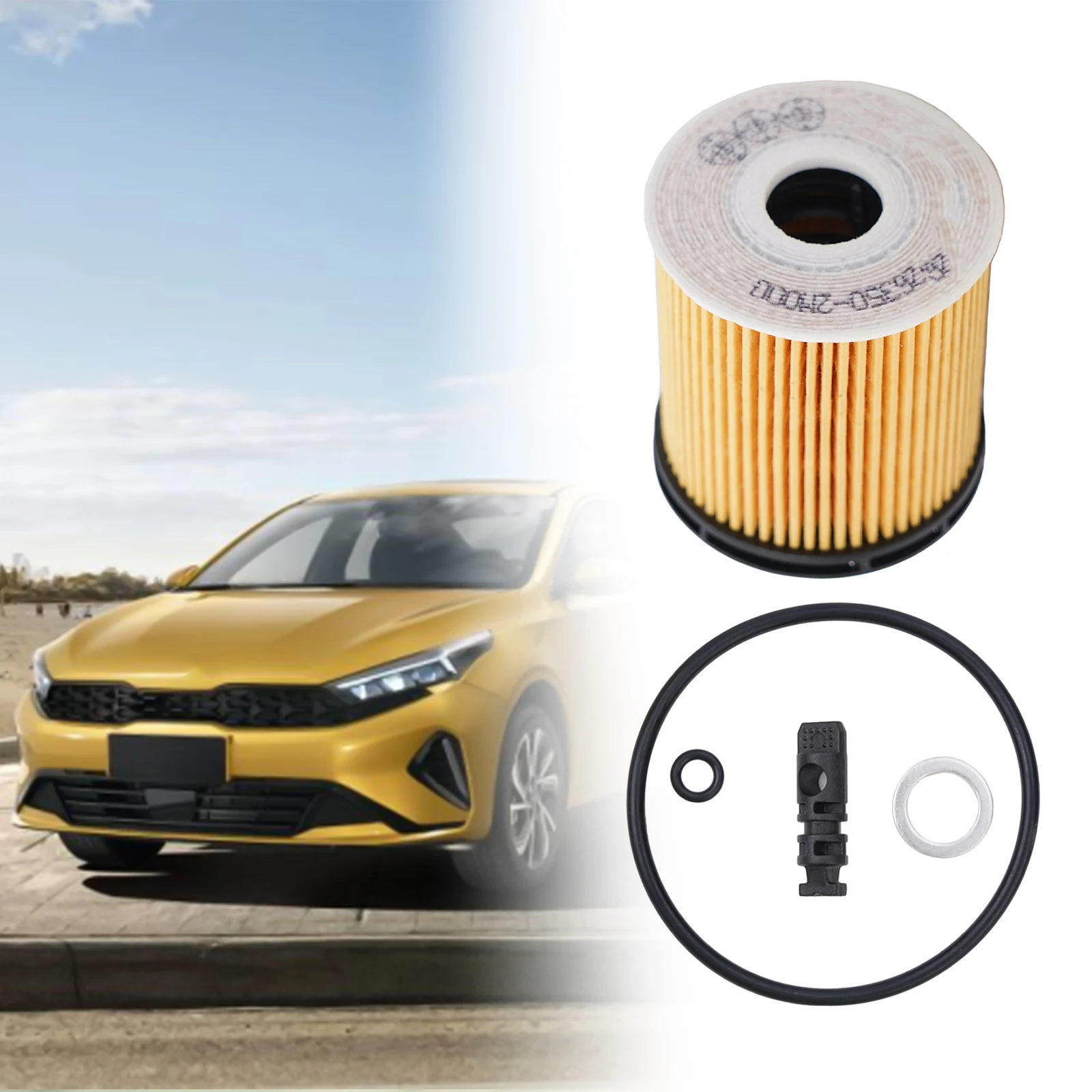 Автомобильный масляный фильтр для Kia 1 6 л комплект топливного фильтра двигателя
