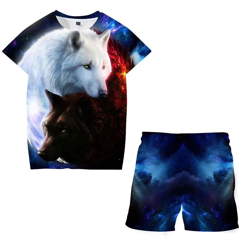 

Baby Girl Clothes 2022 Summer New Kids Girls Tiger Printed T Shirt Toddler Polyester Casual Sets Kids T Shirt+shorts Suit