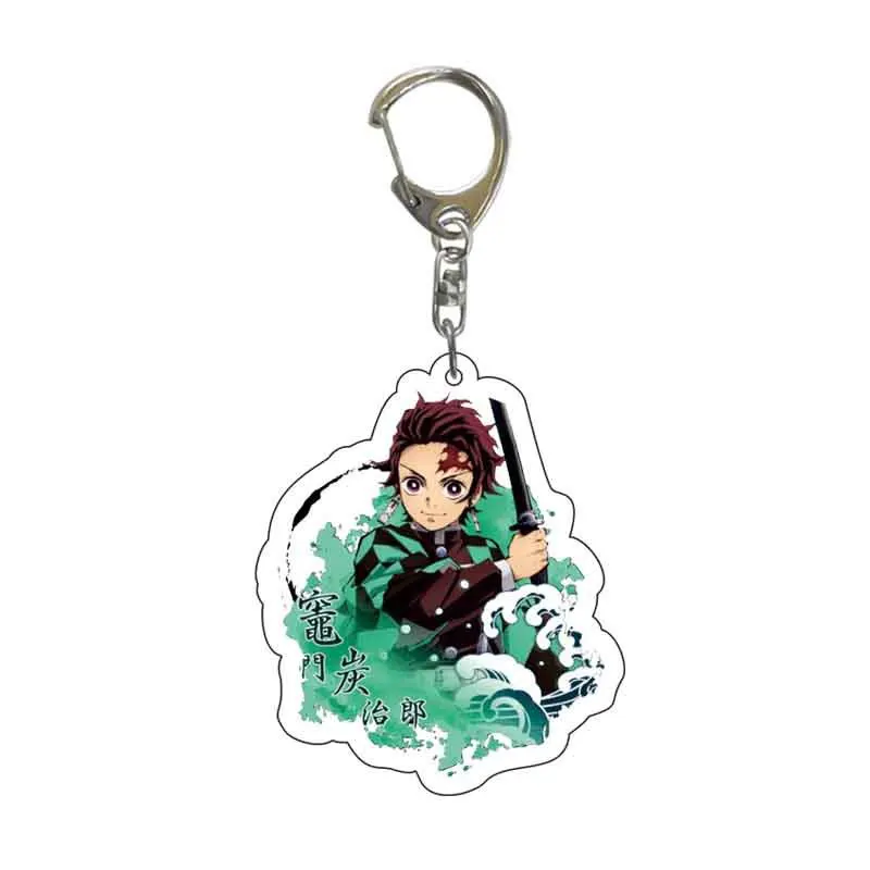 

Demon Slayer Anime Key Chain Acrylic Keychains Tanjirou Nezuko Zenitsu Tomioka Giyuu Kyoujurou Pendant Anime Key Ring 55mm