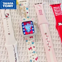 takara tomy 2022 new girly hello kitty suitable for apple watch iwatch7 strap silicone 654se cute watch strap