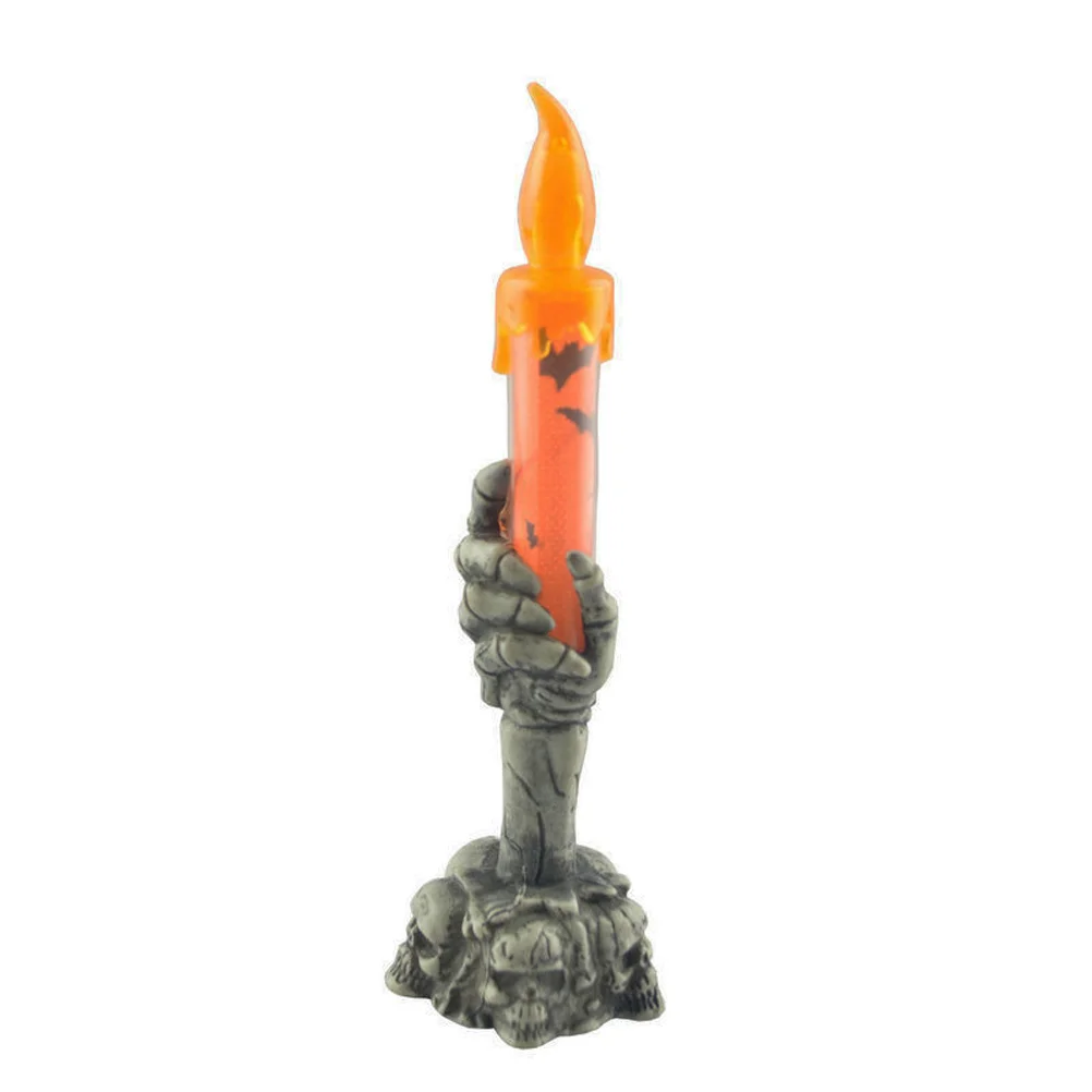 

Hand Flameless Lamp Decor Holder Light for Party ( Orange )