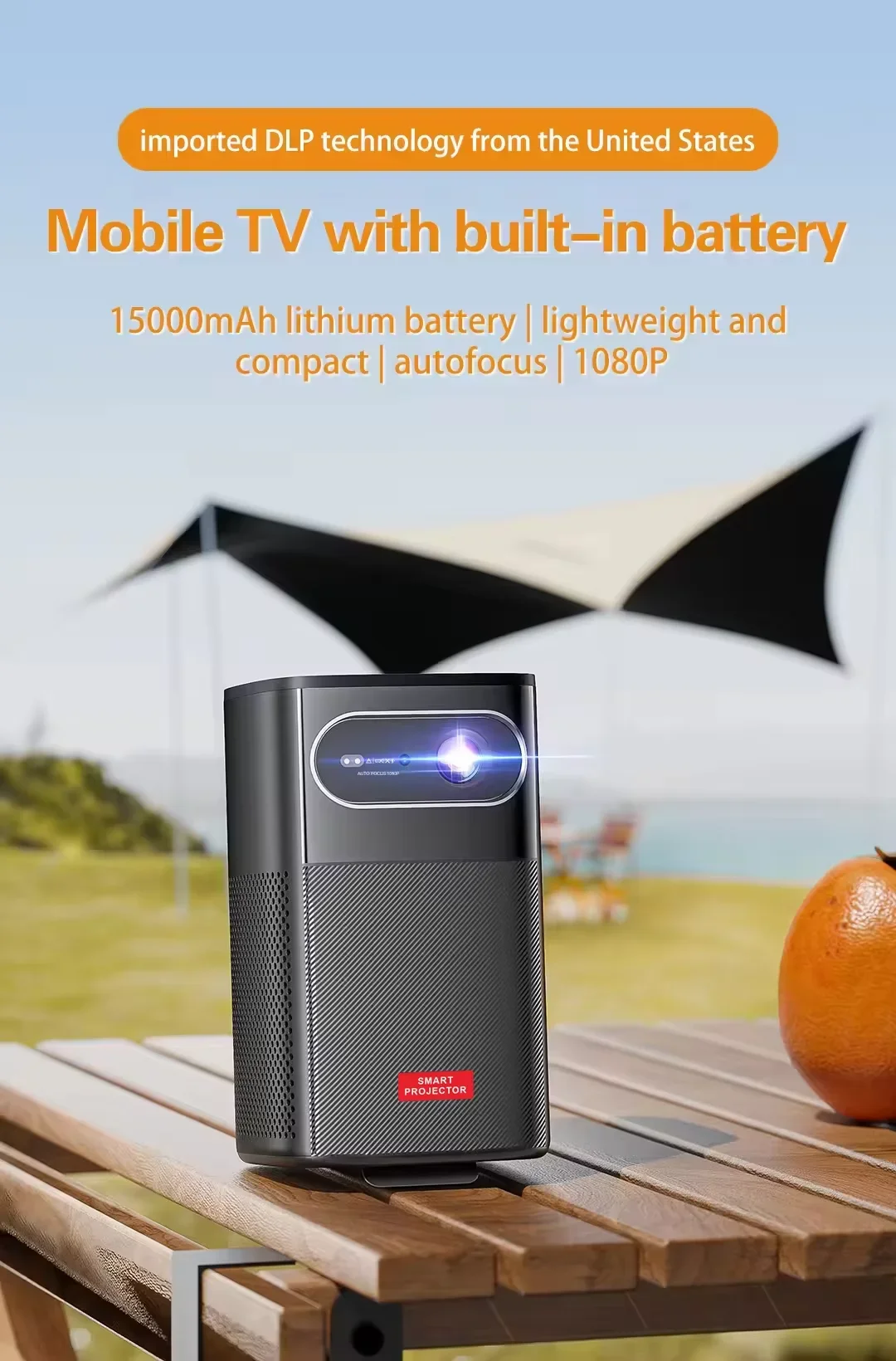 M1 мини-исследователь DLP 4K android 11 15000 мАч аккумулятор 1080P 300ANSI 2 ГБ 32 BT 5 0 умный