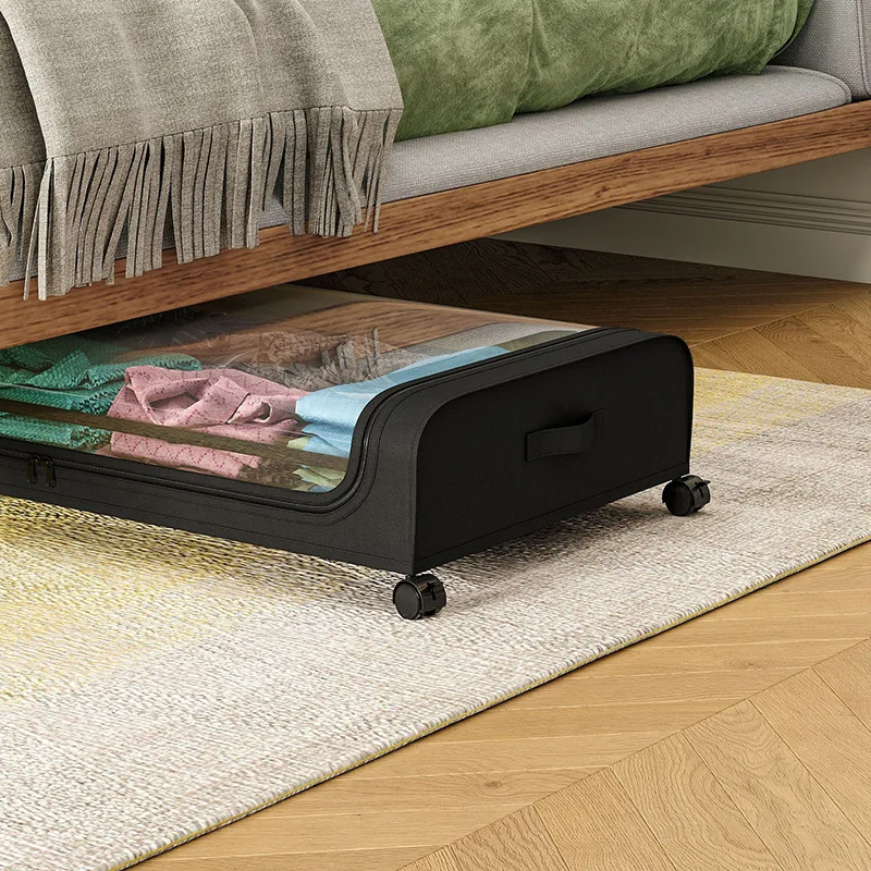 Arc under the bed storage ******der with cover cloth dust rack simple clothes shoes box