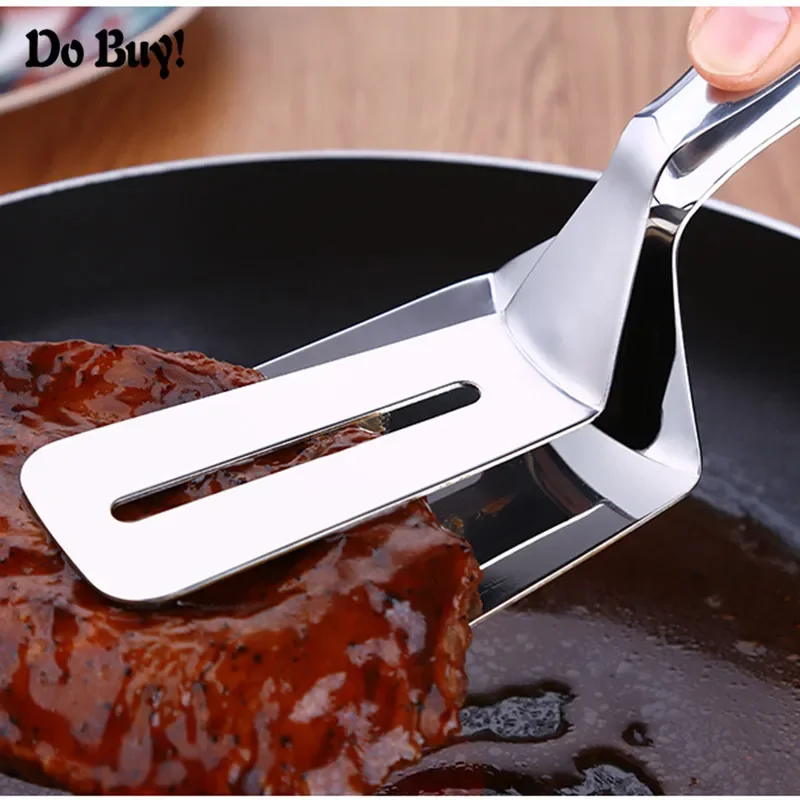 

2023 1 Pcs Steak Clip Stainless Steel Food Tongs Steak Clip Tong BBQ Tong Non-Stick Barbecue Cooking Buffet Clip Kitchen Tools K