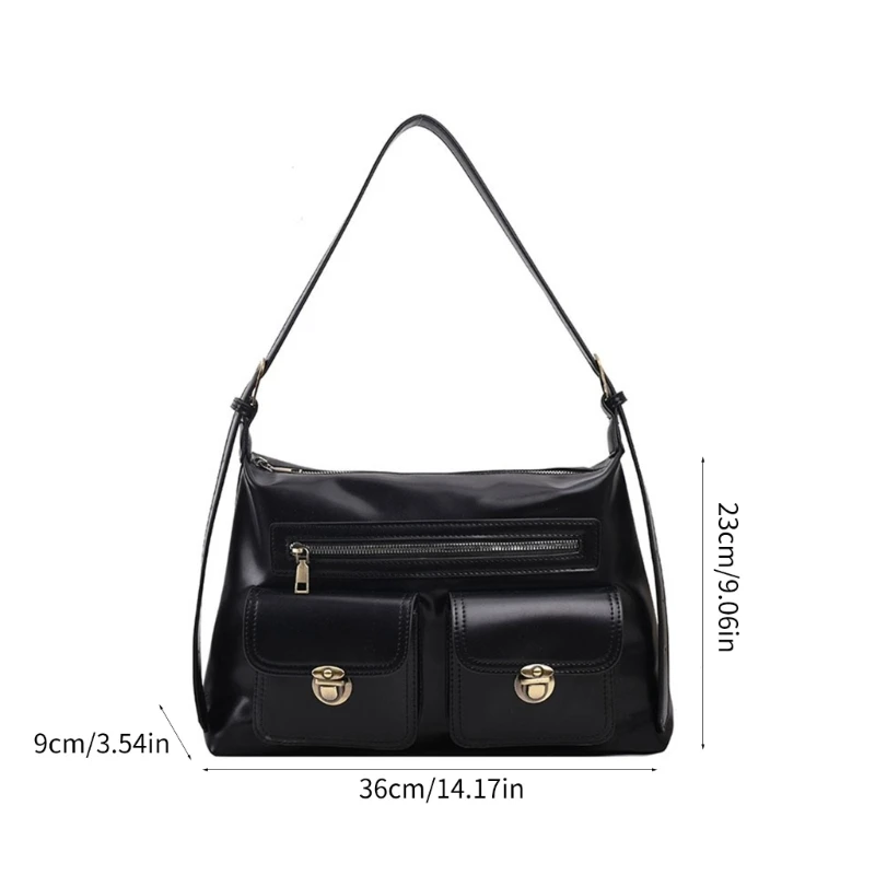 Женская сумка через плечо однотонная из искусственной кожи