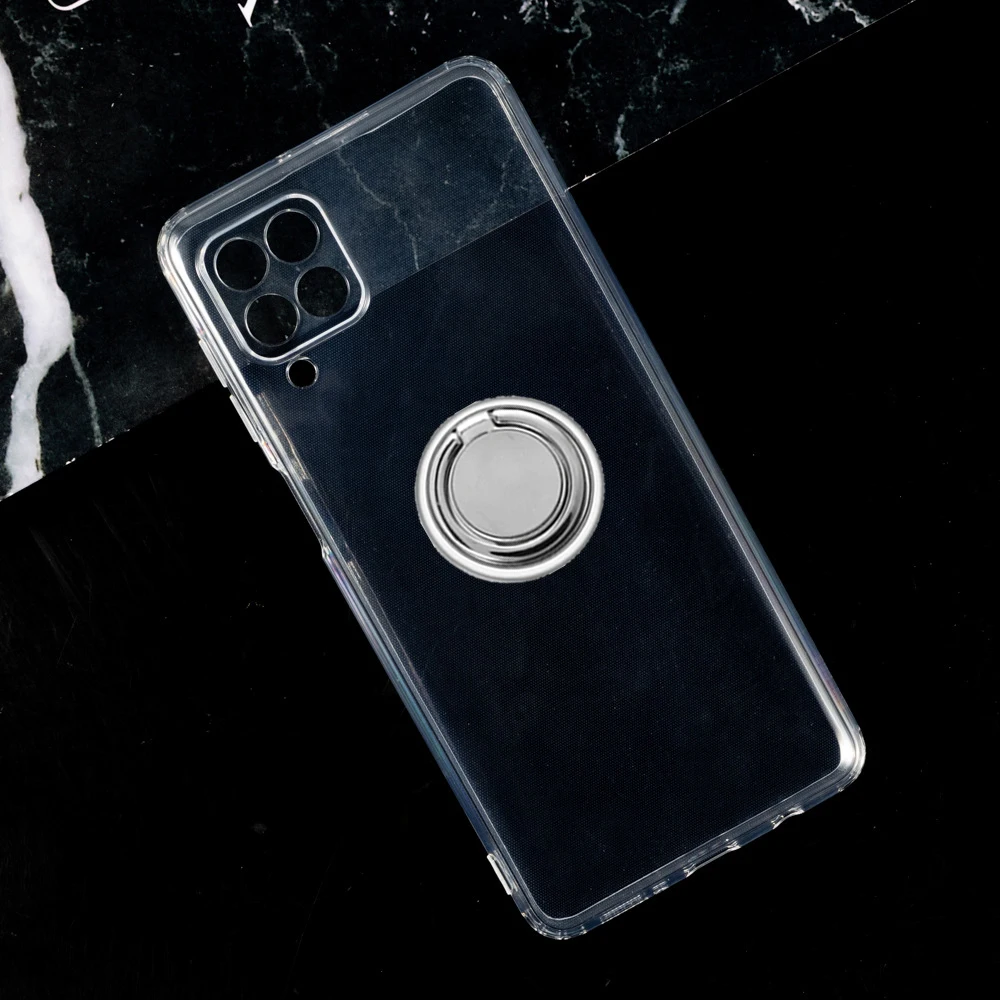 Для Samsung Galaxy F12 F22 M12 M42 фотокольцо-держатель кронштейн для телефона ТПУ Мягкий силиконовый чехол для телефона