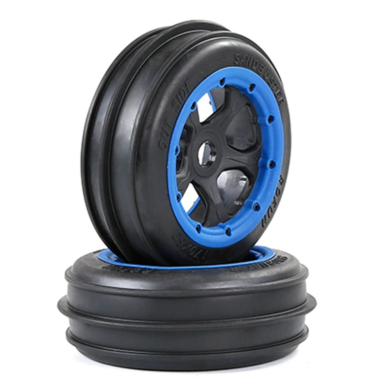 

New 2Pcs Front Sand Paddles Desert Wheels Tires for 1/5 HPI ROVAN ROFUN KM BAJA 5B Rc Car Parts