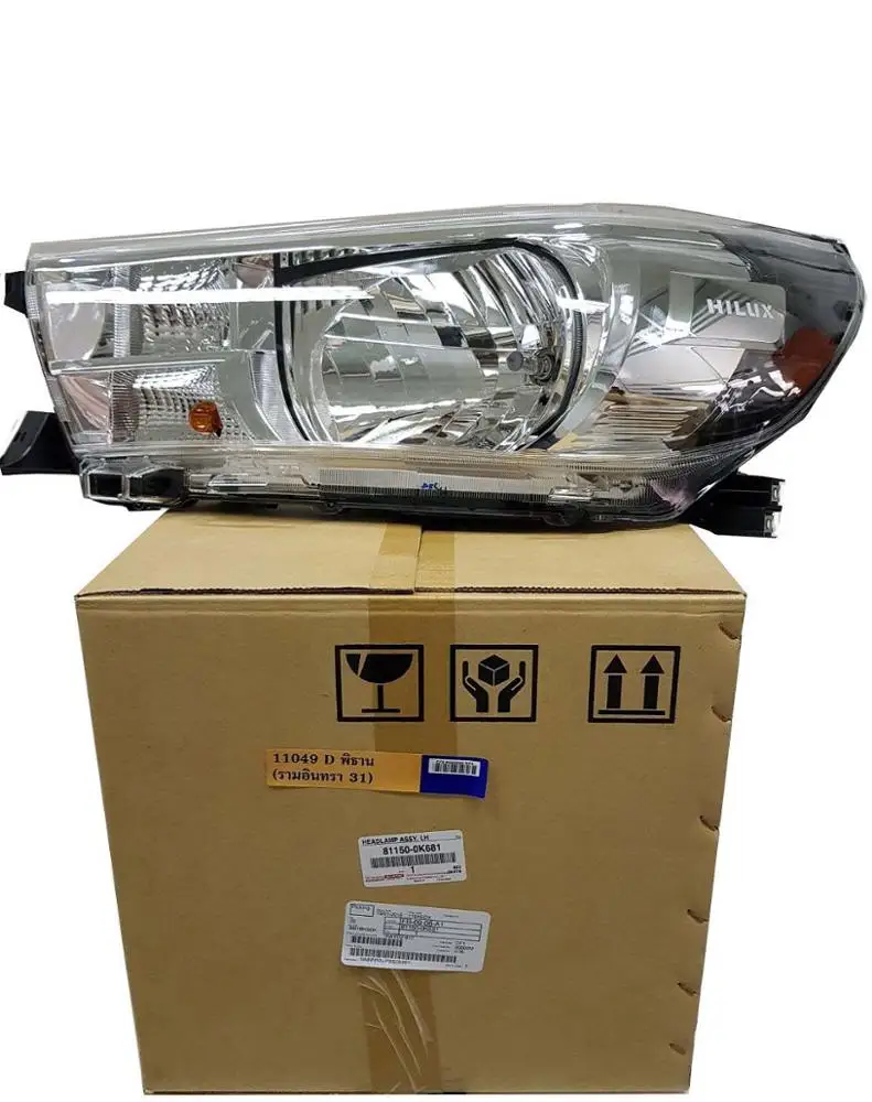TOYOTA фара в сборе левая для HILUX REVO 2015 оригинальный номер детали Toyota (81150-0K681)