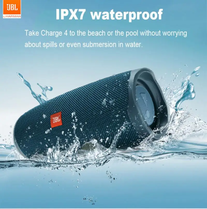 

Original JBL Charge 4 IPX7 Waterproof Outdoor Portable Hifi Music Sound Deep Bass JBL Charge4 Speaker Wireless Bluetooth Speaker