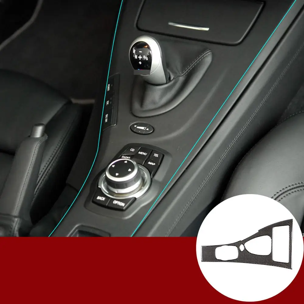 

Auto Accessories For Bmw M 3 2007 -2013 Real Carbon Fiber 3d Sticker Center Console Gear Shift Frame Car Interior Accessories Lh