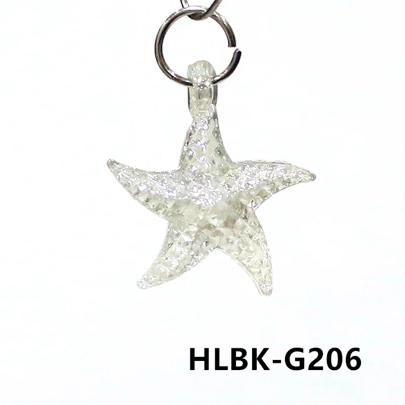 2 шт. стеклянные морские существа charms JSSMTLP питер уоттс морские звезды