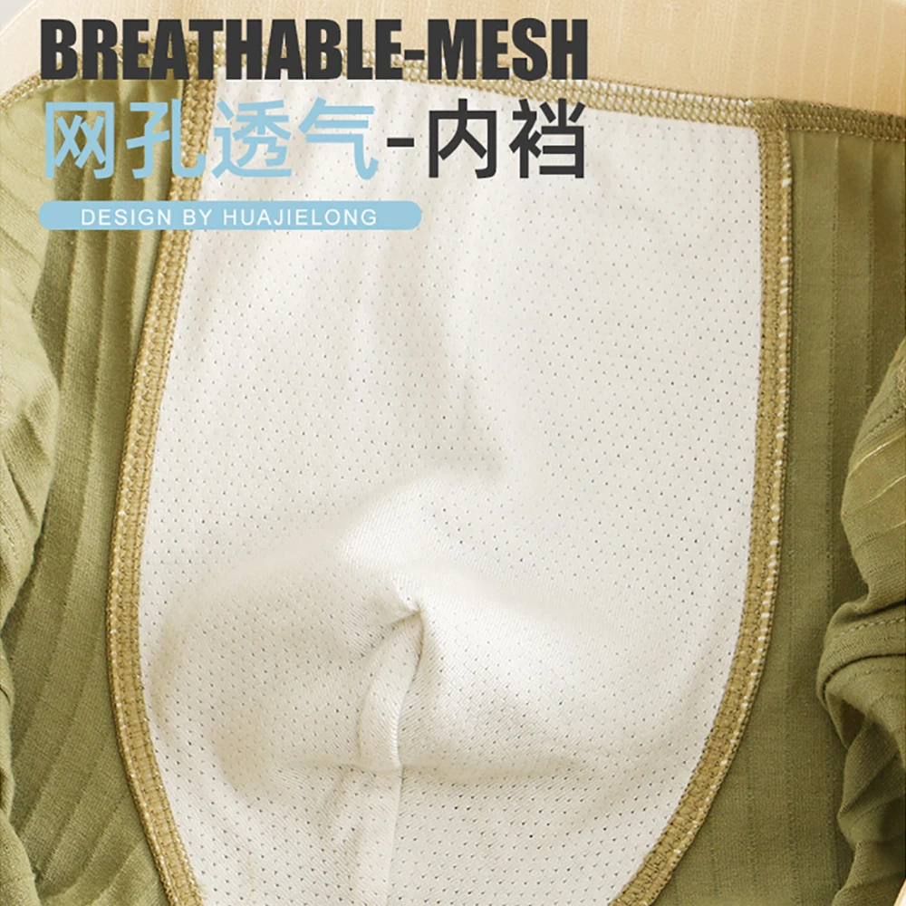 3 шт./упак. 100% хлопок однотонные полосатые мужские боксеры сексуальные дышащие