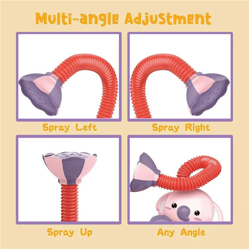 Милая игрушка-спринклер со слоном для ванны-Электрический Автоматический