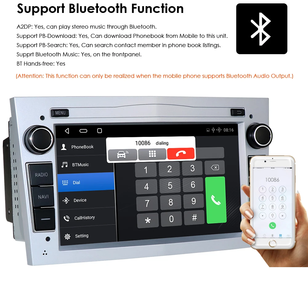 $108.37 2G 64G Android 10 2 DIN Car Stereo GPS for магнитола опель астра H G J антара Vectra C Antara Zafira B Vivaro Meriva Vectra B BT