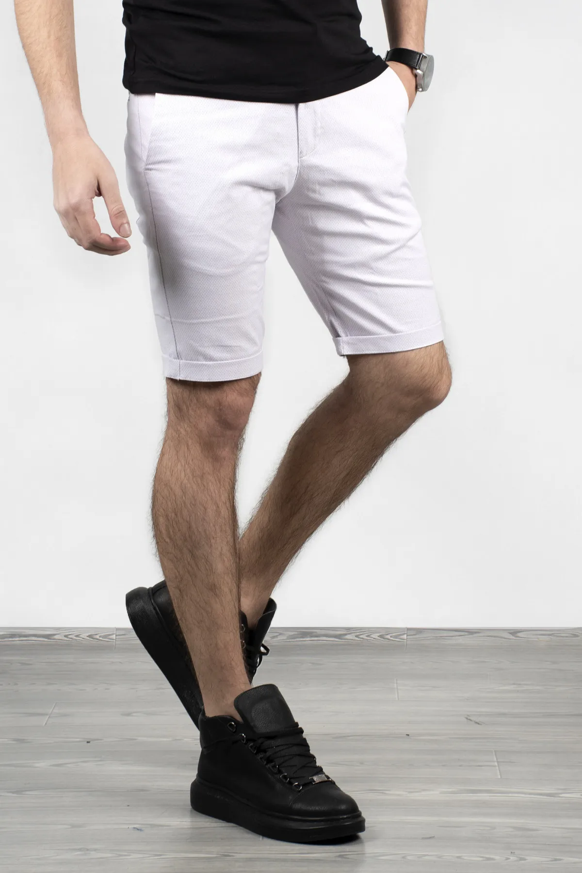 

DeepSEA Dot Pattern Italian Cut Men 'S Capri Pants 1815007