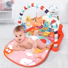 Детский игровой коврик, искусственный ковер с клавиатурой пианино, Колыбельная музыка, детский игровой коврик для ползания в тренажерном зале, игрушки для 0-12 месяцев