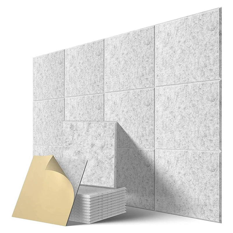 

72 шт./упаковка, самоклеящиеся акустические панели, 12X12X0,4 дюймов