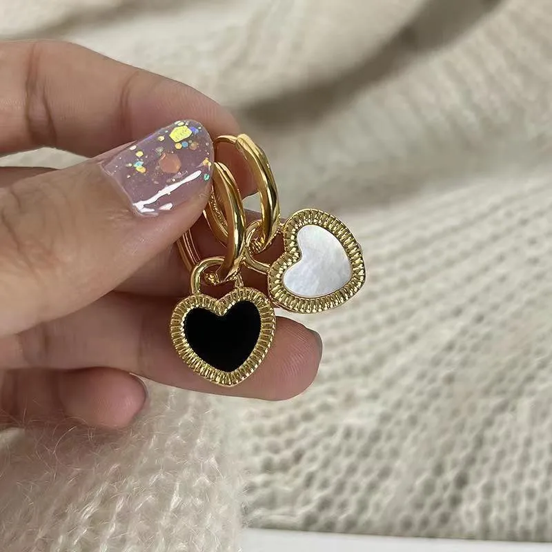 

Korean Style Acrylic Heart Pendant Round Circle Hoop Earrings for Women Statement Fashion Wedding Jewelry Mujer Brincos