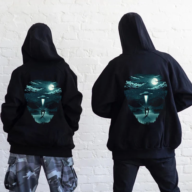 

Худи на молнии с графическим принтом креативного дизайна, осенняя модная уличная одежда с длинным рукавом, худи унисекс, повседневные флисовые универсальные худи на молнии