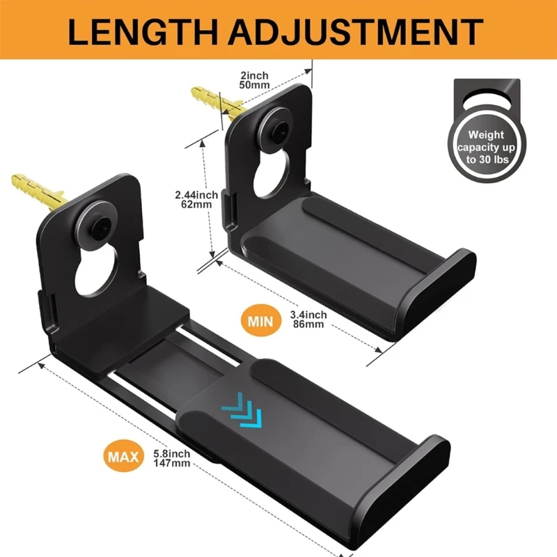 Прочность Настенные крепления для динамиков Подставка больших звуковых баров