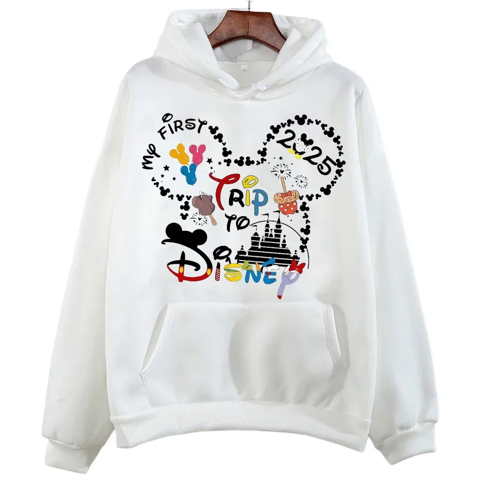 Толстовки женские My First Trip 2025 модные универсальные унисекс Harajuku уличная одежда