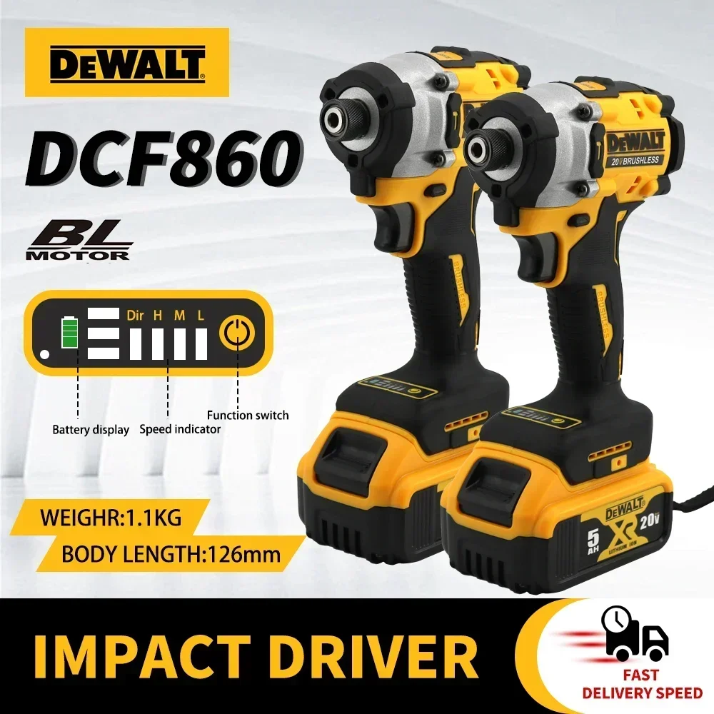 DEWALT DCF860 Аккумуляторная Компактная Дрель/электрическая Ударная Отвертка 20 В