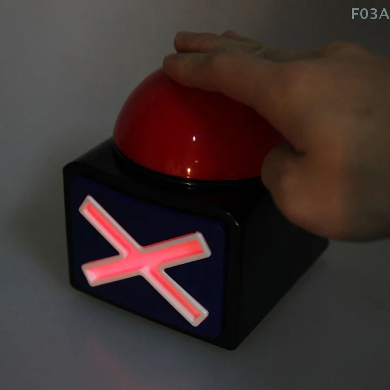 Новинка 2023 игровой зуммер кнопка сигнализации со звуком светом Trivia Quiz Got Talent Buzzer