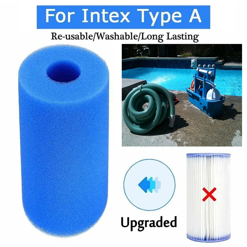 

Сменная Губка для фильтра для бассейна типа II, моющийся картридж для фильтра из пены, многоразовые аксессуары для бассейна S/M/L