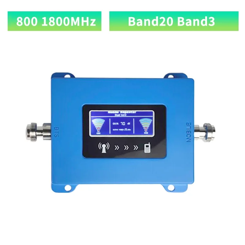 

800 1800 DCS LTE Signal Amplifier 4G Band20 Band3 1800MHz Cell Network