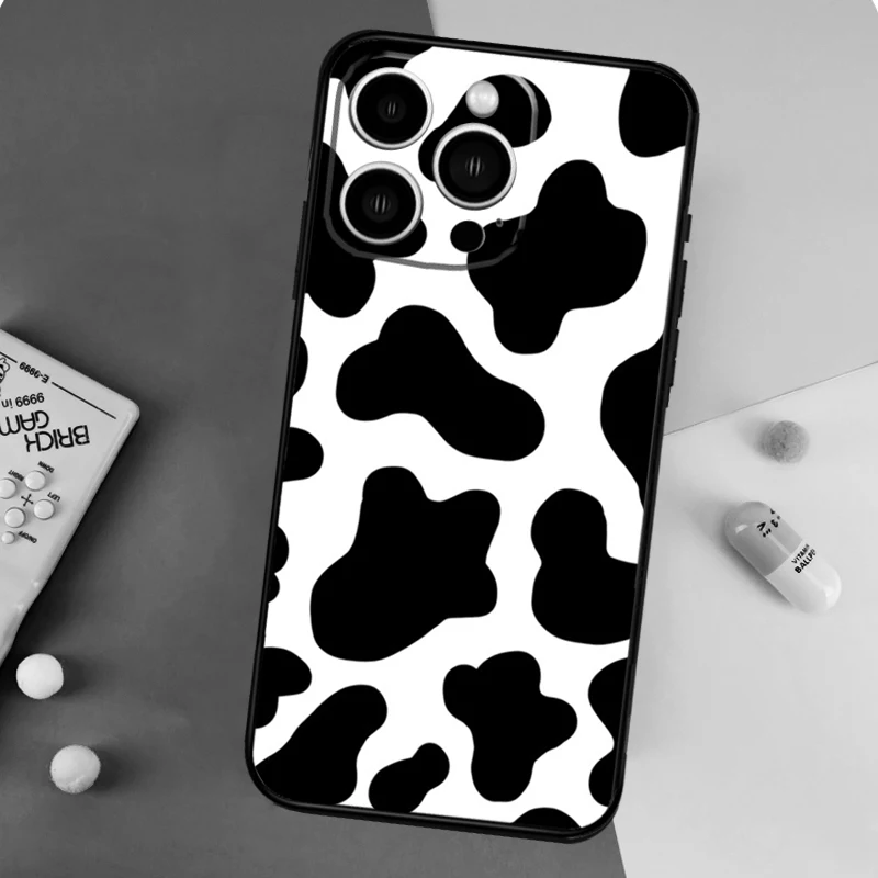 Фото Милый чехол для телефона с коровкой-помпуркой для iPhone 17, 16, 15, 14, 12, 11, 13 Pro Max, mini, 15, 16 Plus, 16e, 17 Air, защитный бампер №3