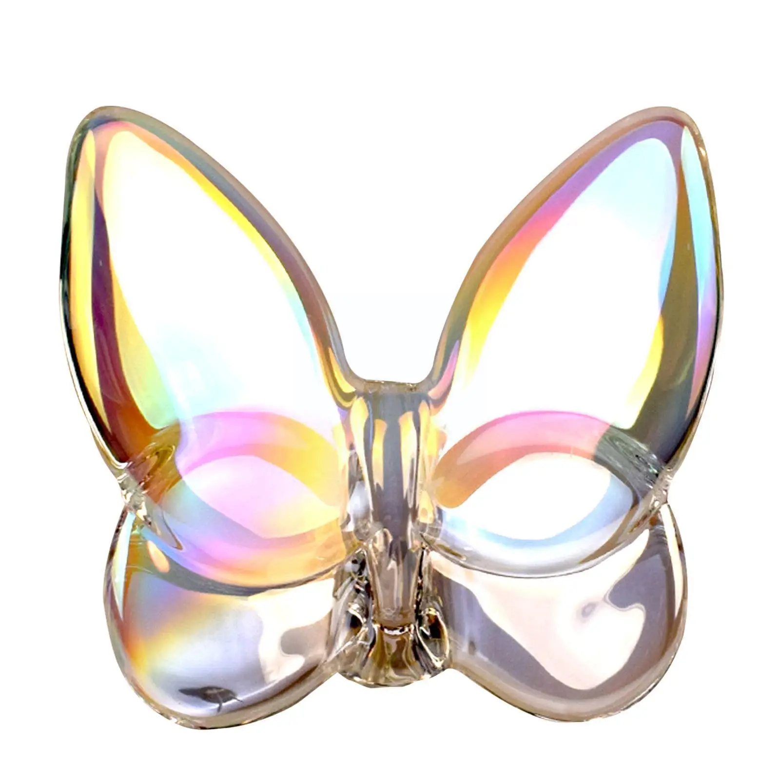 

Стеклянный Хрустальный бабочка на удачу, яркие подарки, цветные поделки, яркое украшение с украшениями Hom I2O3