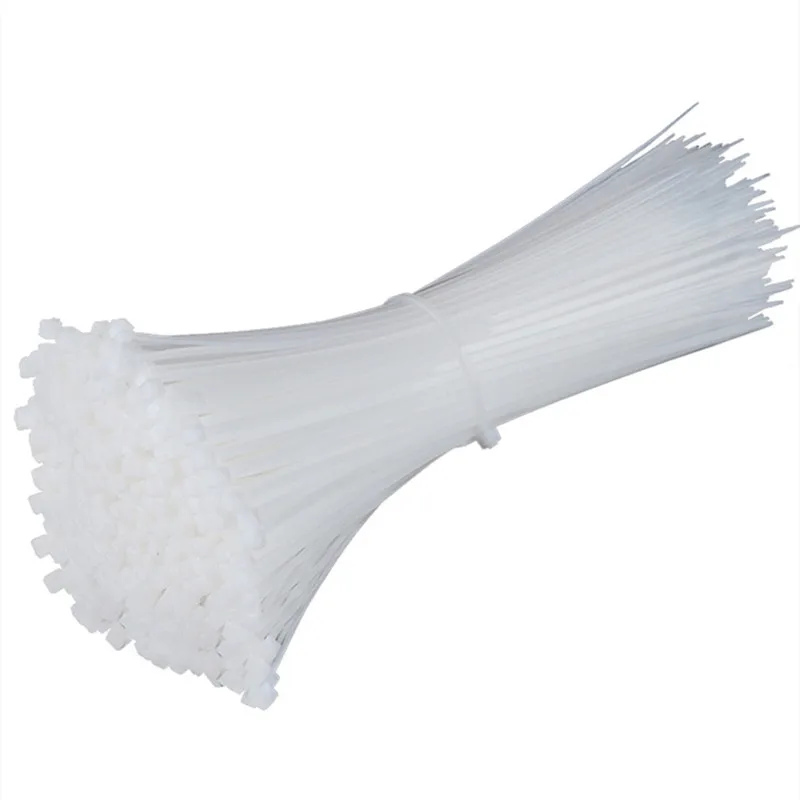 

500pcs 2.5mm*150mm Nylon Plastic Zip Trim Wrap Cable Loop Ties Wire Self-Locking