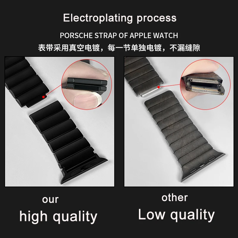 Titanium Strap for Apple Watch 8 49mm 42mm 40mm 38mm 45mm 44mm Titanium Watchband for iWatch Ultra 8 7 6 SE 5 4 3 2 1 Bracelet