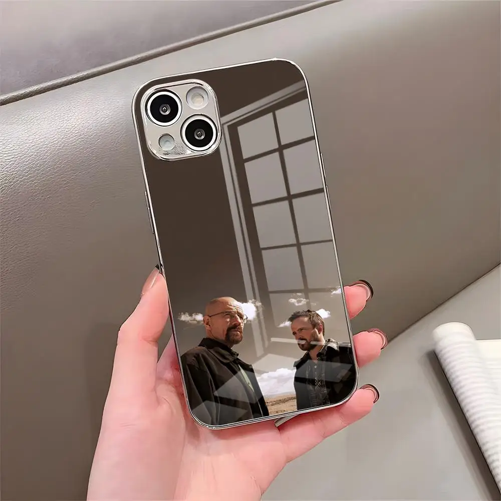 Чехол для телефона TV B-Breaking Bad для iPhone 17 Pro Max 15 Pro 16 14 Plus 12 13 Mini 11 Pro, противоударный, с гальваническим покрытием, стеклянная крышка (art.: 3920dade050e9) - 3920dade050e9