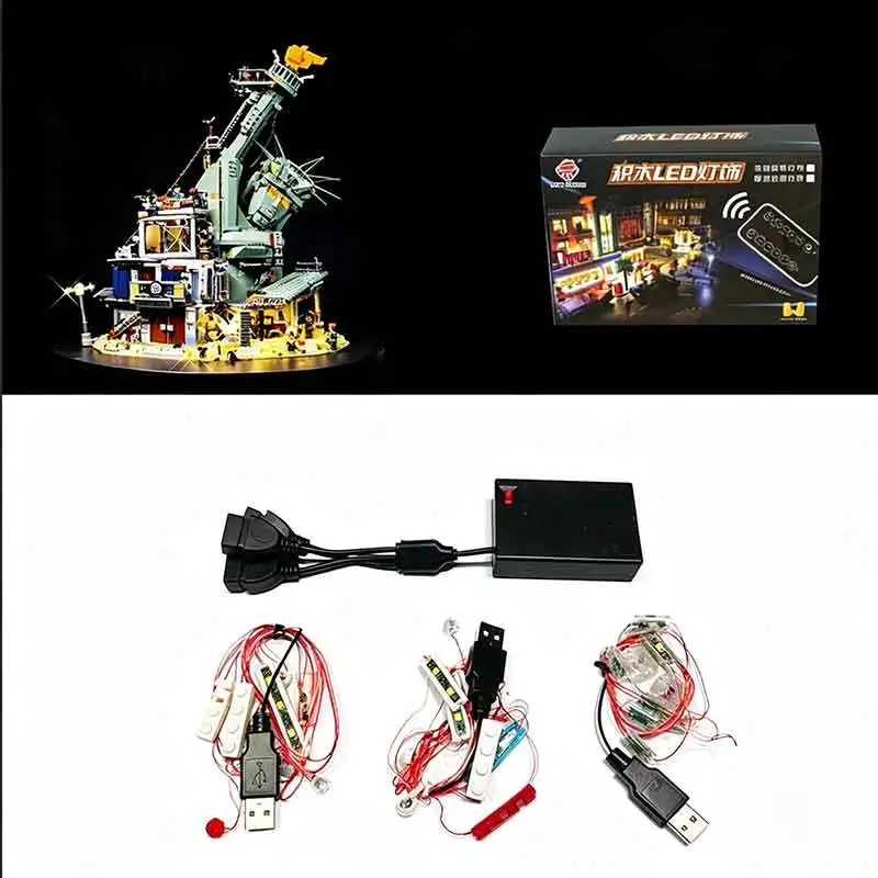 Высококачественный набор светодиодного освещения для конструктора Lego 70840 «Добро пожаловать в Апокалипсбург!» Только светодиодная подсветка (без блоков-модулей) (art.: 3920dbe7ff2e6) - 3920dbe7ff2e6