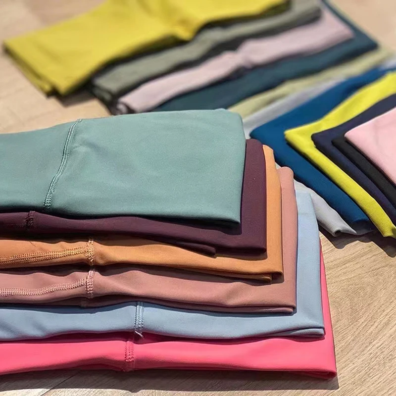 Lulu Gym Shorts With Logo Ladies Align Leggings Cycling Shorts Yoga Shorts High Waist Sweatpants No Embarrassing Lines Leggings