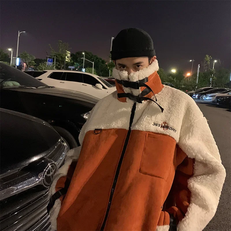 Новое хлопковое пальто с лацканами 2023 цветными блоками HY8095 повседневный