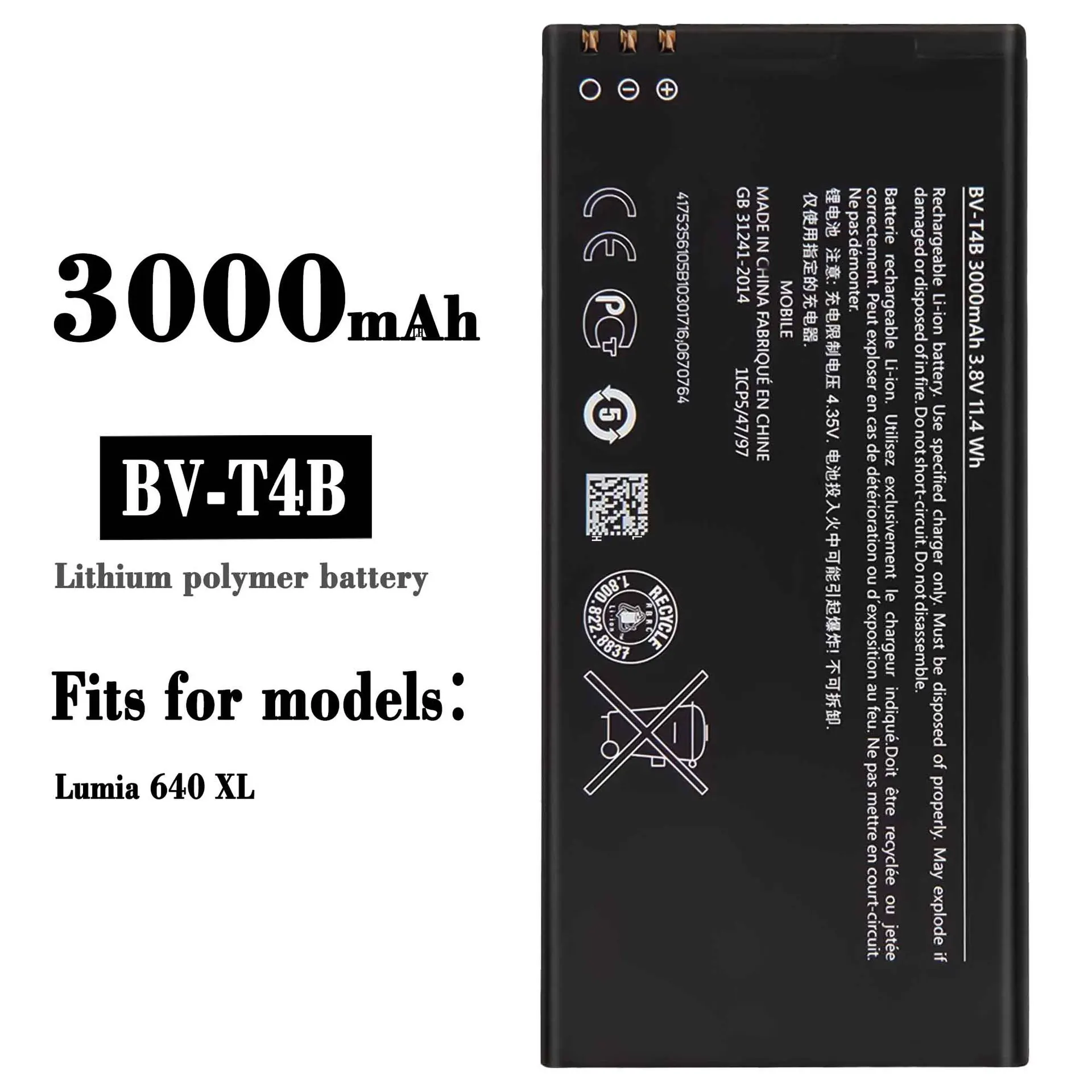 Orginal BV-T4B 3000mAh Replacement Battery For Nokia Lumia 6