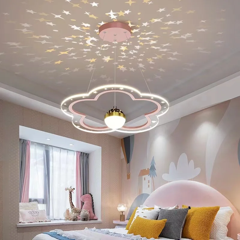 Creative Modern Cartoons LED Chandelier Lamps For Children's Study Living Room Master Bedroom Decor Lighting Fixtures Luminaire